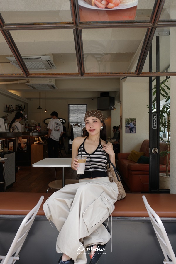 反折腰頭抽繩工作寬褲(闆娘.花花清單)